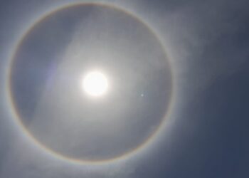 Halo solar deslumbra a la ciudad de Maracaibo y sus habitantes