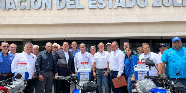 Gobernación entrega insumos fundamentales para el Programa de Erradicación Contra la Fiebre Aftosa en el Zulia