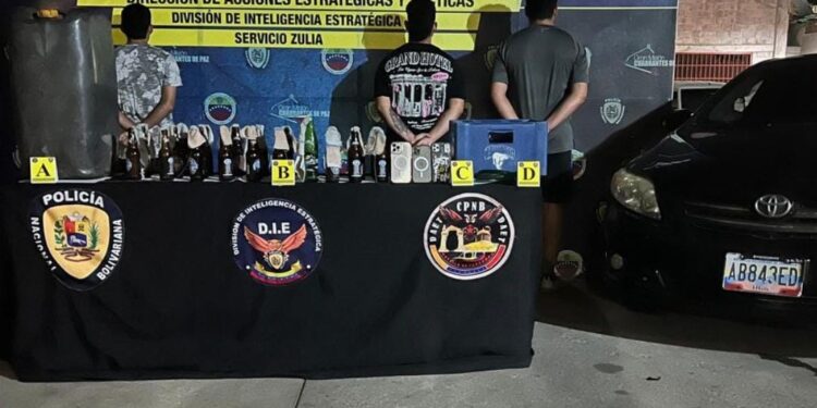 la policía nacional bolivariana capturan 3 sujetos por actos terroristas e incitacion al odio