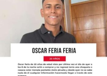 Desaparece joven venezolano de 20 año en el Perú