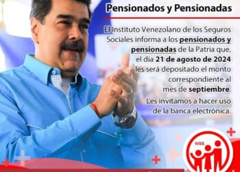 el ivss realiza el pago hoy 21 de agosto para los pensionados