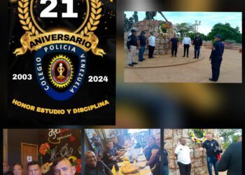colegio de policía de Venezuela conmemora su aniversario XXI en el zulia