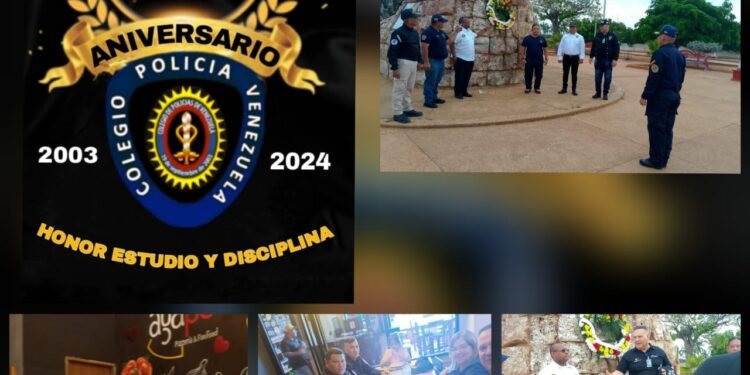 colegio de policía de Venezuela conmemora su aniversario XXI en el zulia