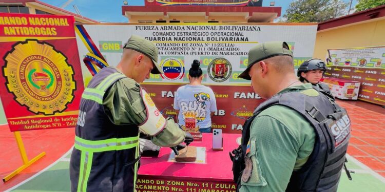 GNB detiene a una distribuidora de drogas en el municipio Maracaibo