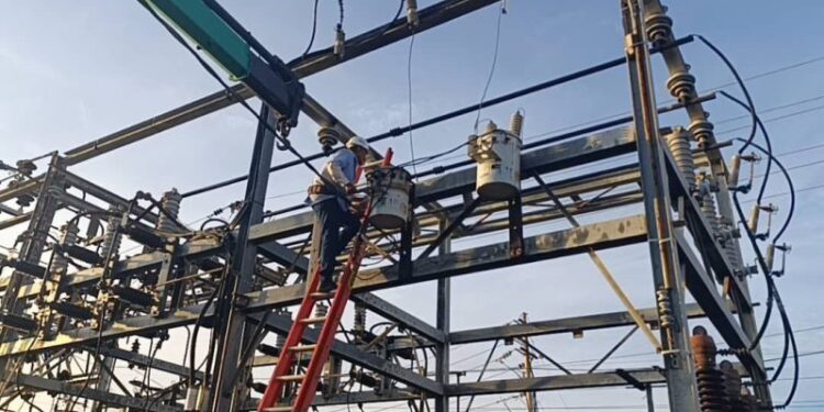 Normalizan banco de transformadores en la Subestación Eléctrica Veritas