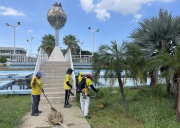 Gobierno Regional promueve la gestión ambiental con operativo de limpieza en el parque Udón Pérez de Maracaibo