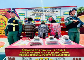Tras intensos Operativos en Maracaibo La GNB capturó en flagrancia a 6 personas dedicados a la distribución de drogas