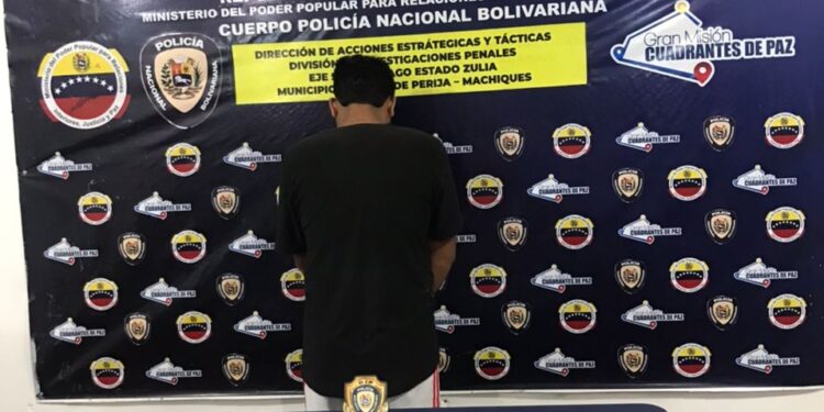un sujeto golpeó a un niño de 10 años en el municipio rosario de PERIJA y la CPNB-DAET LO CAPTURO