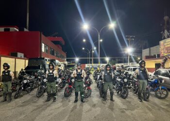 GNB Y PNB disolvió rodada del terror en Mcbo: más de 35 personas bajo los efectos del alcohol y sustancias psicotrópicas fueron detenidas, mientras que 30 motos fueron retenidas