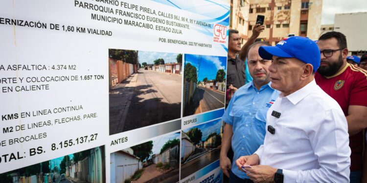 Gobernador Rosales inaugura trabajos de construcción, recuperación y modernización en el sector “Felipe Pirela” de Maracaibo