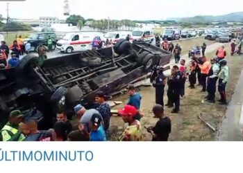 Fue reportado cerca de las 4 de la tarde de este 29 de diciembre, un fuerte accidente y múltiples víctimas fatales y heridos