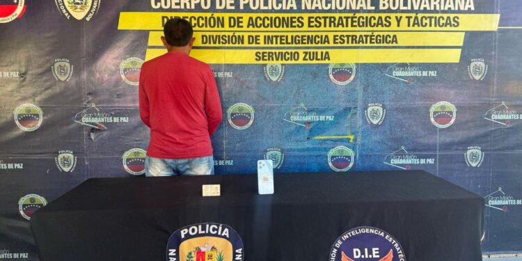 DIE PNB captura a un sujeto por el delito de extorsión en el Zulia