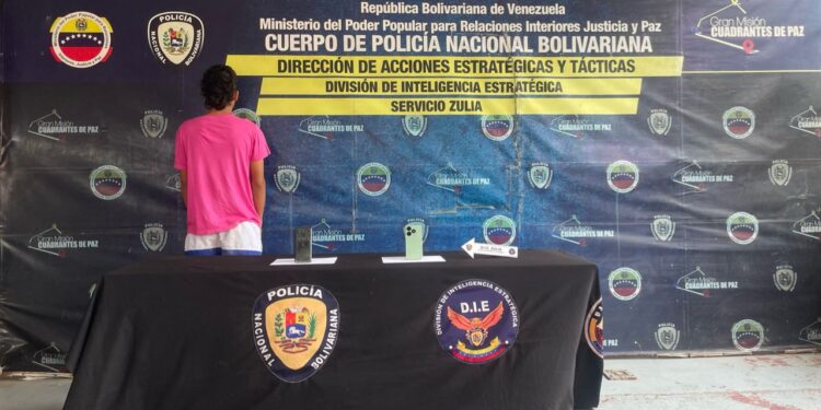 DIE ZULIA CAPTURO A UN SUJETO POR EL PRESUNTO DELITO de asociación para delinquir