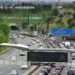 Gran atasco en la M-40 por caída de planchas en los túneles del Pardo