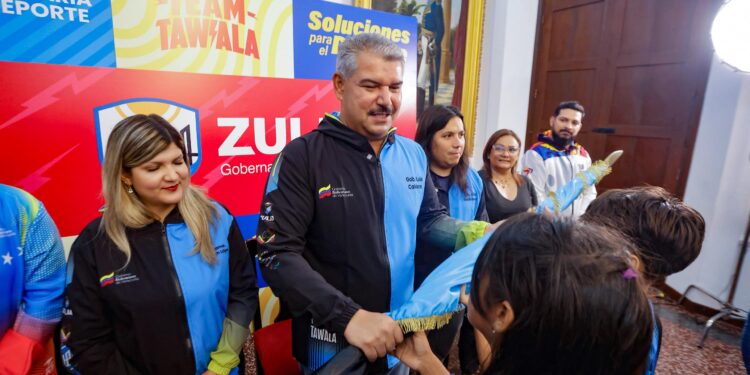 El Gobernador Luis Caldera abandera a la delegación que representará al Zulia en los Juegos Deportivos Nacionales Estudiantiles