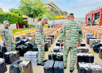 Tras Operativo Especial de Inteligencia FANB incauta en Las Pulgas importante contrabando de cigarrillos