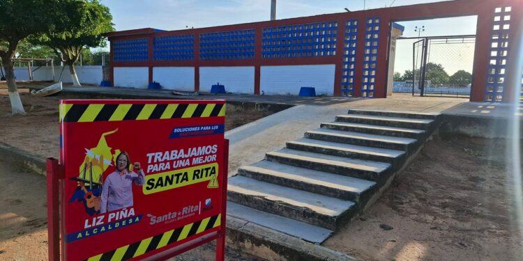 Alcaldía Bolivariana de Santa Rita inició trabajos de refacción en el estadio Pedro García El Mene