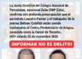 COMUNICADO URGENTE CNP ZULIA DENUNCIA TRASLADO SORPRESIVO DE PERIODISTAS Y EXIGE INMEDIATA LIBERTAD PLENA Maracaibo, 01 de noviembre de 2025