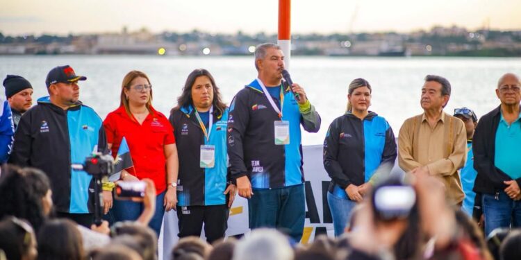 Gobernador Luis Caldera abandera delegación de atletas que representará al Zulia en los Judenacom 2025