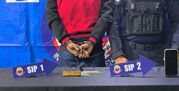 Polimaracaibo detuvo a hombre por amenazas de muerte y porte de arma blanca en Santa Lucía