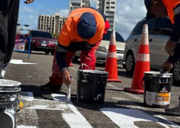 IMTCUMA realiza demarcación de la avenida 8 Santa Rita y calle 72