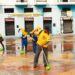 Ahora le tocó a la Plaza Baralt en jornada de limpieza de la Alcaldía de Maracaibo