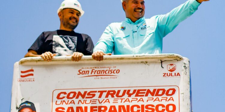 El Gobernador Luis Caldera inicia Plan de Iluminación en el Corredor Vial Perijá del municipio San Francisco