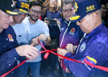 Con cámaras operativas las 24 horasAlcalde Giancarlo Di Martino pone en funcionamiento un módulo policial en 5 de Julio con Bella Vista