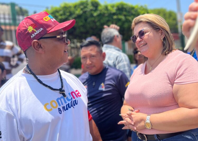 Dessiree Fernández acompaña jornada comunal en la parroquia Chiquinquirá‎