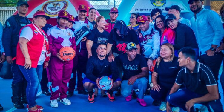 PNB y Guardia del Pueblo consolidan espacios de paz con el Plan “Mi Cancha Bonita con la Juventud” en Sol Amado