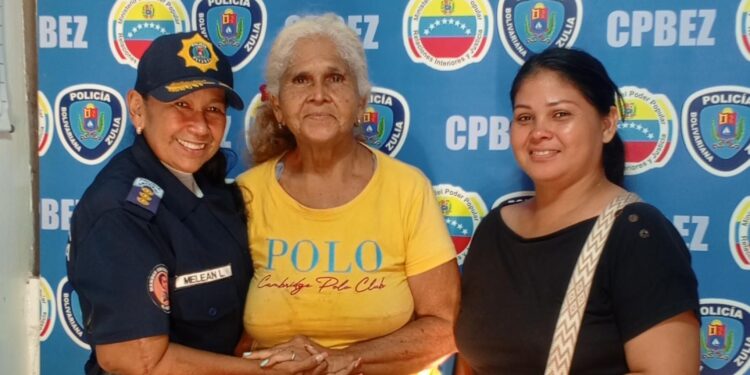 Cpbez resguardó y entregó a sus familiares a una adulta mayor con Alzheimer que deambulaba en San Francisco
