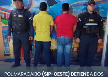 POLICÍA MUNICIPAL APREHENDE A DOS HOMBRES POR PRESUNTA VIOLENCIA DE GÉNERO Y AGRESIÓN EN UN AUTOBÚS EN MARACAIBO