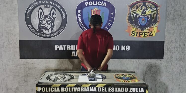 CPK- Cpbez apresó  a un sujeto con presunta marihuana en Maracaibo 