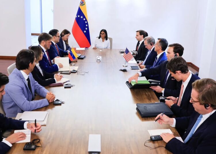 la presidenta Delcy Rodríguez, sostuvo un encuentro estratégico con funcionarios de EEUU….