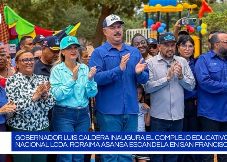 El Gobernador Luis Caldera inaugura el Complejo Educativo Nacional Lcda. Roraima Asansa Escandela en San Francisco